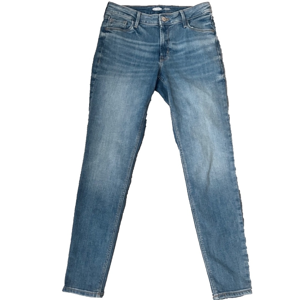 Old Navy Women's Rockstar Super Skinny Mid-Rise Denim Jeans, Blue Size 6